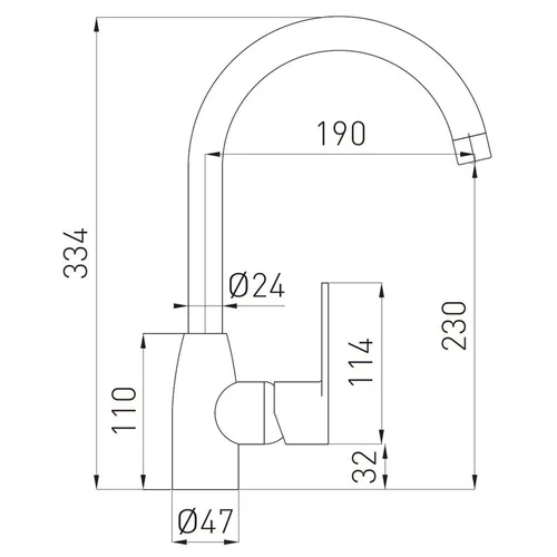 Ferro Cordoba BCD4 virtuvinis maišytuvas image 2