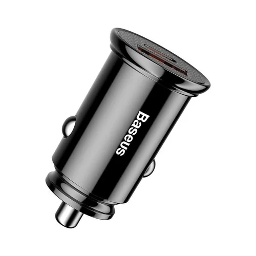 Baseus Įkroviklis auto USB 2.0 – USB-C 30W, Juoda image 1