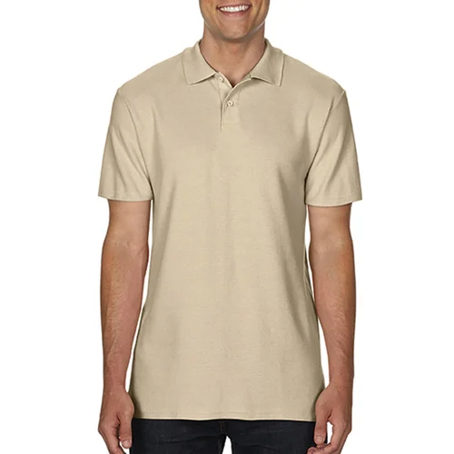 Gildan 64800 polo marškinėliai vyriški 2XL Sand image 3