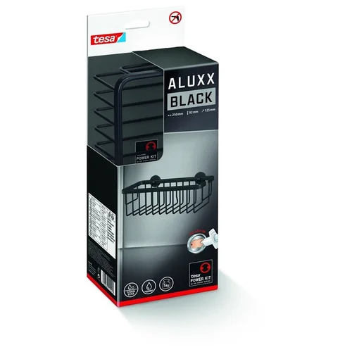 Tesa ALUXX40506 Lentynėlė dušui Juoda image 1