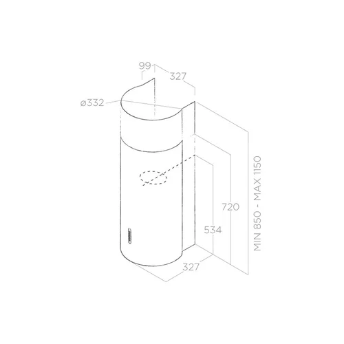 Elica STONE WH/A/33 Balta PRF0007123A image 3