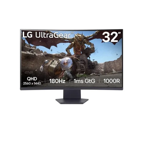 LG 32GS60QC-B.AEUQ monitorius, 31.5", 2560x1440, 180 Hz, 1 ms, Juoda image 1