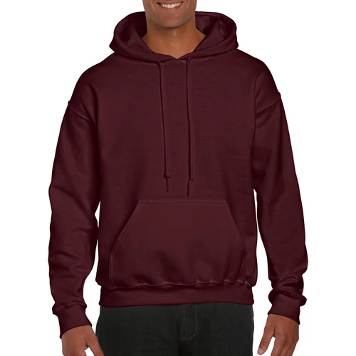 Džemperis Gildan 12500 su gobtuvu - S, Maroon image 3