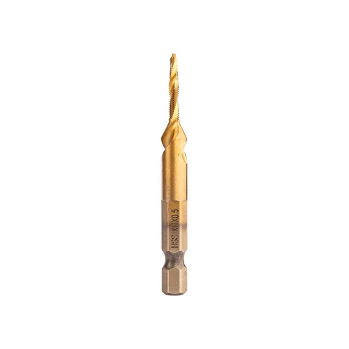 Neo Tools HSS TiN sriegimo grąžtas M3x0,5 mm šešiabriaunis image 1