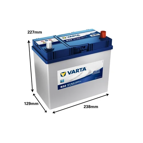 Varta BD B32 akumuliatorius, 45 Ah, 330 A, 12 V image 2