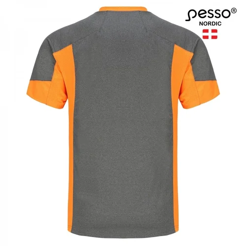 PESSO BREEZE MP205 marškinėliai pilki/oranžiniai - S image 3