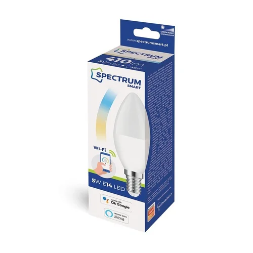 Spectrum IŠMANIOJI LED LEMPA B38 E14 SMART WIFI 5W CCT+DIM image 3
