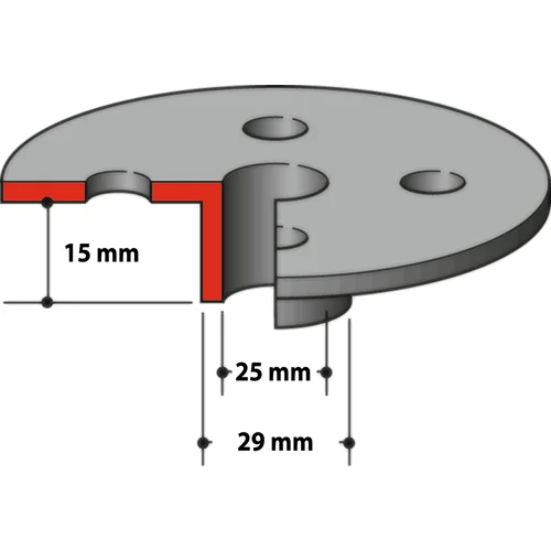 Makita 163080-8 Kopijavimo žiedas 25 x 29 x 15 mm image 2