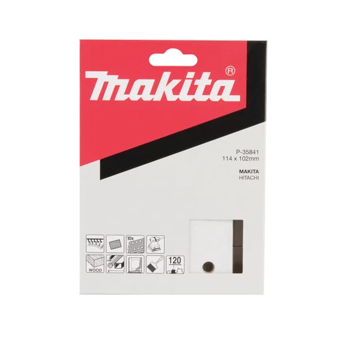 Makita P-35841 Šlifavimo popierius 114×102 mm K120, 10 vnt. image 3
