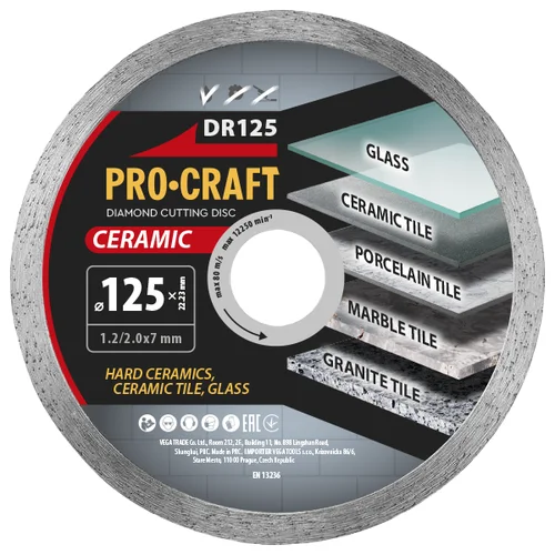 ProCraft DR125 Deimantinis pjovimo diskas 125 mm image 2