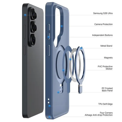 Dux Ducis Yind Magnetic Stand dėklas Samsung S948-S26 Ultra image 3