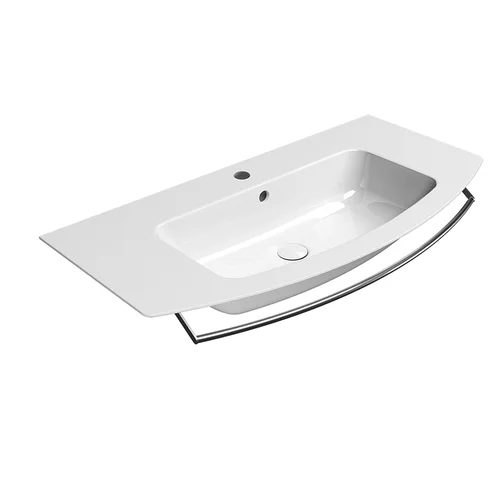 GSI Pura 102x52 Extraglaze® praustuvas baldinamas/pakabinamas Be rankšluosčio laikiklio image 2