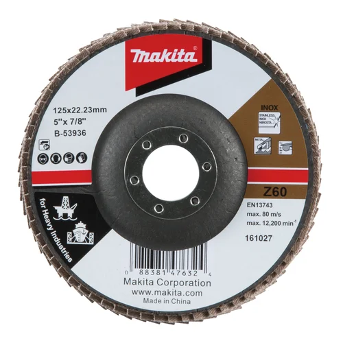 Makita B-53936 lapeliniai diskai, 125 mm, G60, RST HEAVY DUTY image 1