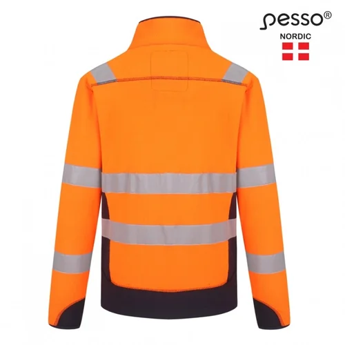 PESSO FL02OR Džemperis Fleece Oranžinė-Mėlyna 3XL image 3