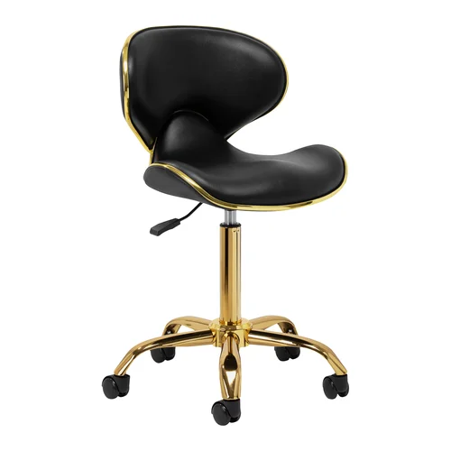 Gabbiano Q-4599G juodai auksinė kosmetologinė kėdutė image 1