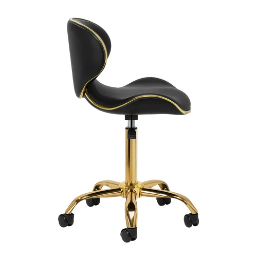 Gabbiano Q-4599G juodai auksinė kosmetologinė kėdutė image 2
