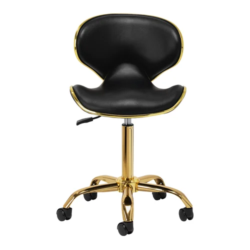 Gabbiano Q-4599G juodai auksinė kosmetologinė kėdutė image 3
