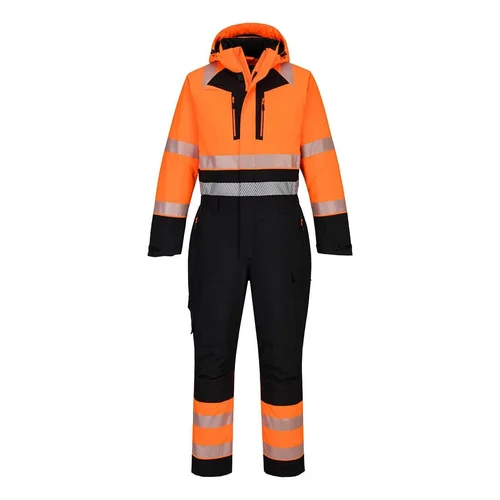PORTWEST DX438 Žieminis darbo kombinezonas XL Orange/Black image 2