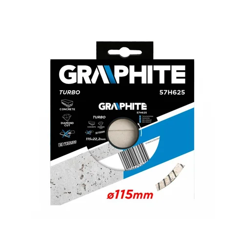 GRAPHITE Deimantinis diskas 115 mm Turbo image 2