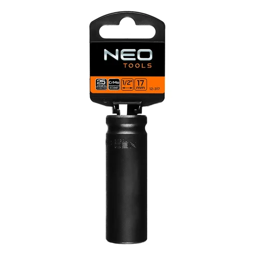NEO Ilga smūginė galvutė 1/2'', 17 mm, Cr-Mo image 2