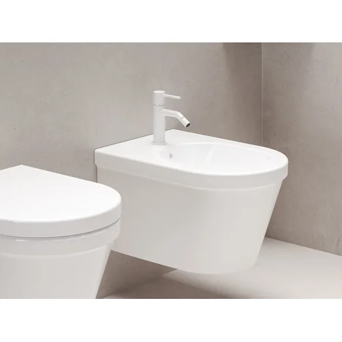 ES 056.10WV Bidė maišytuvas 154 mm be dugno vožtuvo, White Velvet image 1