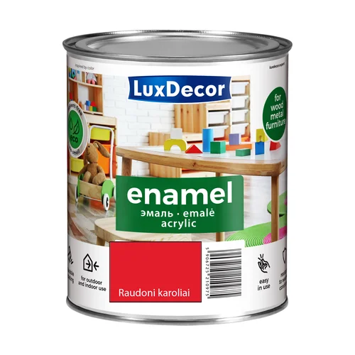 LuxDecor Akrilinė emalė 0,75 L Raudoni karoliai image 1