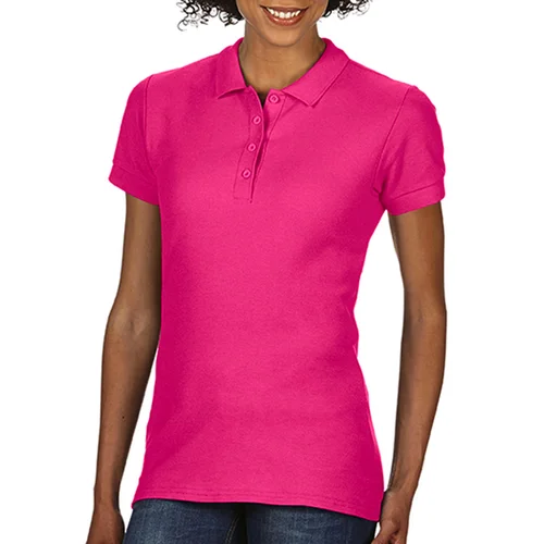 Gildan 64800L moteriški polo marškinėliai, 2XL, Heliconia image 2