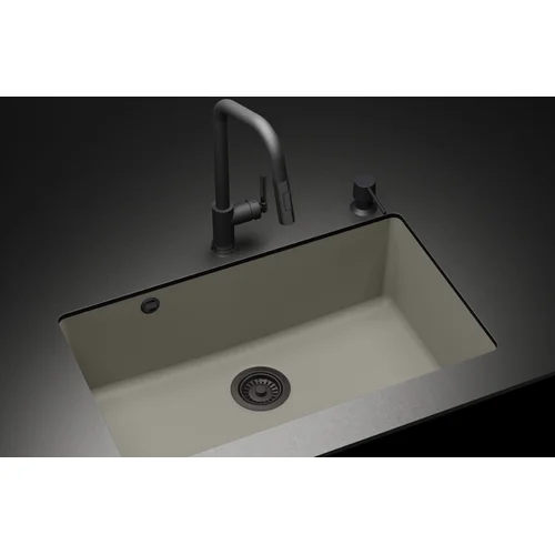 HELIKA Arca SQA104-220W plautuvė, šilto betono spalvos image 3