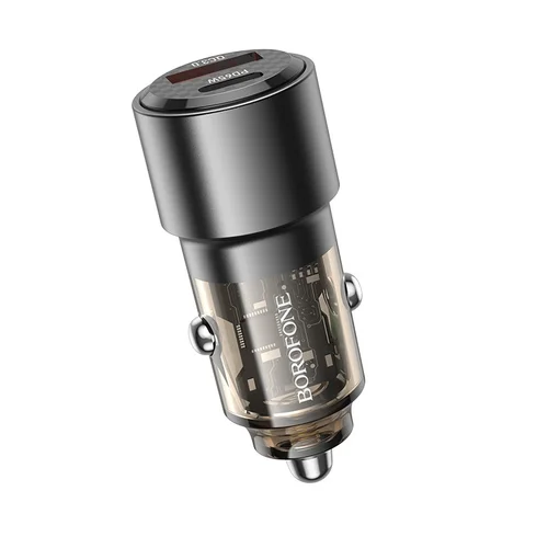 Borofone BZ20A PD65W+QC3.0 83W Automobilinis Įkroviklis Juodas image 3