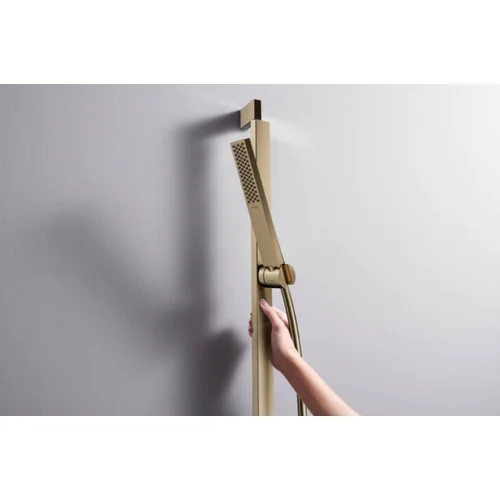 Hansgrohe Pulsify E 100 1jet EcoSmart+, 24321140, šlifuotos bronzos image 3