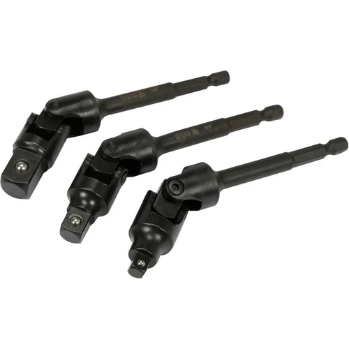 YATO Adapterių suktuvui šarnyrinių rink. 1/4\"+3/8\"+1/2\" (3vnt) 125mm image 1