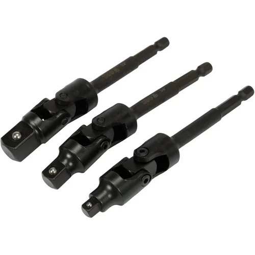 YATO Adapterių suktuvui šarnyrinių rink. 1/4\"+3/8\"+1/2\" (3vnt) 125mm image 3