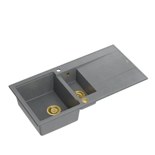 QUADRON EVAN 156 GraniteQ plautuvė sidabrinis akmuo image 2