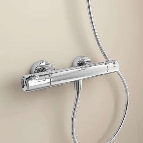 Ideal Standard Ceratherm T50 Termostatinis dušo maišytuvas Chromas Žalvaris image 2