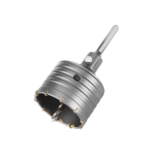 GRAPHITE Skylių gręžimo krūna 80 mm su HEX adapteriu image 1