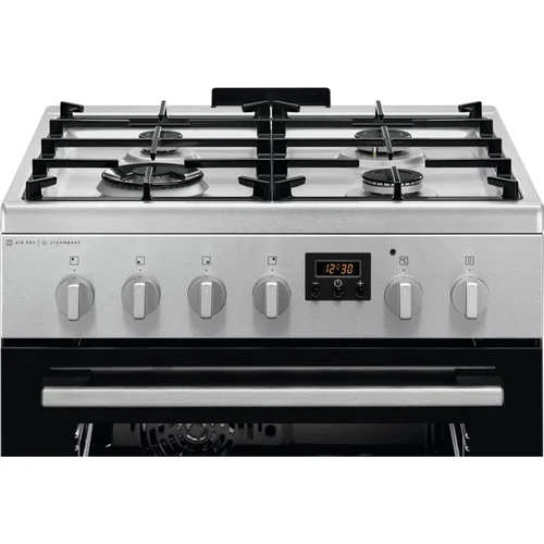 VIRYKLĖ D-E LKK664220XELECTROLUX dujinė kaitlentė su elektrine orkaitė, 60 cm, Pilka image 2
