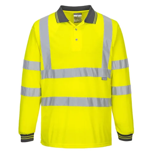 Portwest S277 Gero matomumo polo marškiniai ilgomis rankovėmis, 5XL, Geltona image 2