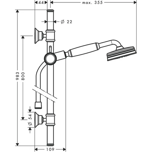 Hansgrohe AXOR Montreux 27982800 Nerūdijančio plieno optika image 2