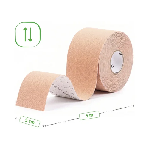 Habys Face Elastic juosta 5 cm × 5 m, smėlio image 2