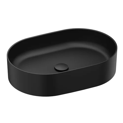 RAVAK Ceramic Slim O Keraminis praustuvas, 55x37 cm, Antracitas image 1