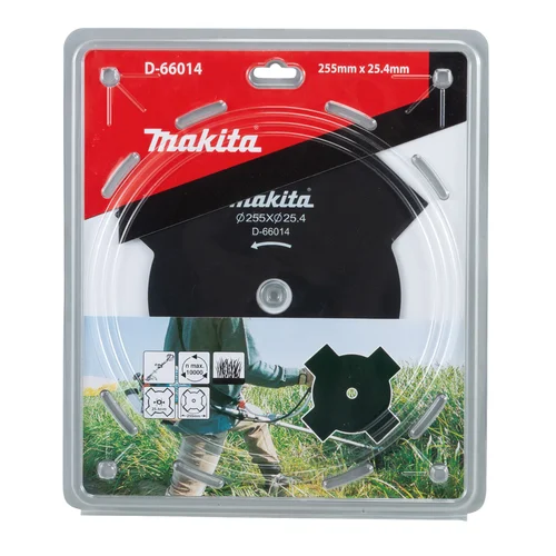 Makita D-66014 4-ašmenų krūmapjovės peilis, 255x25,4 mm image 2