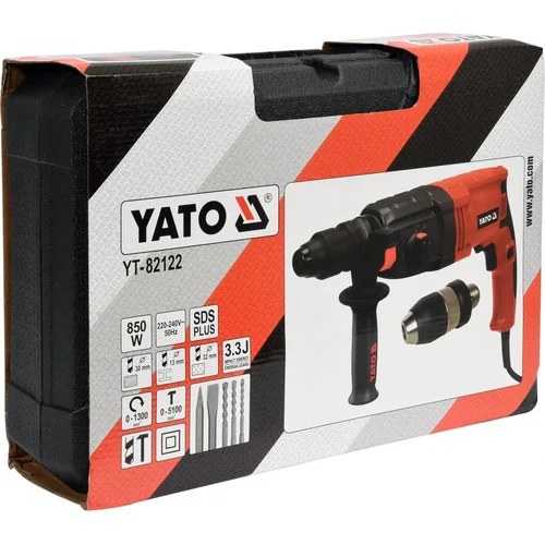 Yato Perforatorius 850W SDS PLUS su keičiama galvute 13 mm image 2