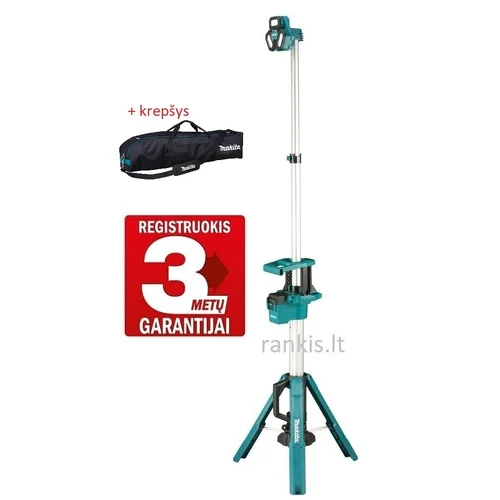 Makita DML814 Akumuliatorinis teleskopinis šviestuvas su krepšiu image 1
