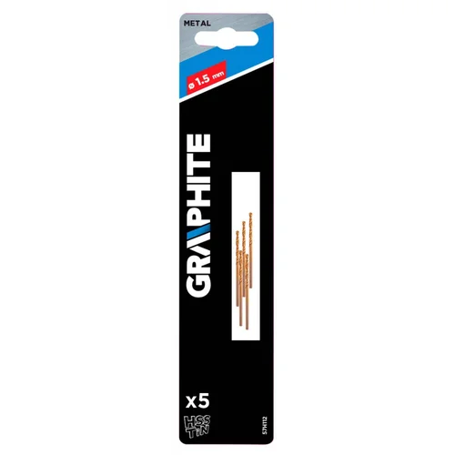 GRAPHITE Grąžtas HSS-TiN 1.5 mm / 5 vnt. image 2