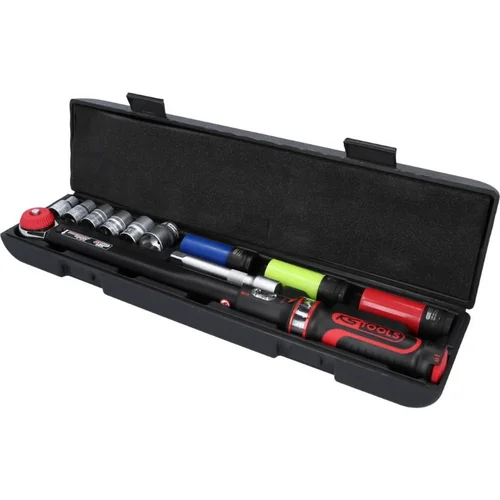KS Tools ERGOTORQUE 1/2'' Dinamometrinis raktas, 20–200 Nm, komplektas image 1
