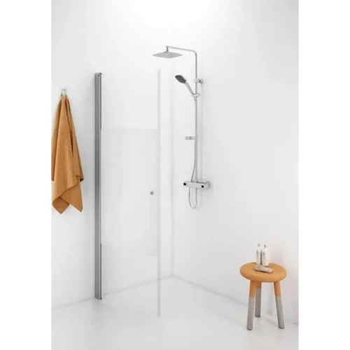 IDO Showerama 10-41 700 Pusapvalė dušo sienelė, dalinai matinis stiklas image 1