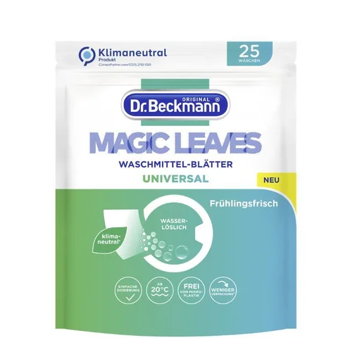 Skalbimo servetėlės Dr. Beckmann Magic Leaves Universal,25vn image 1