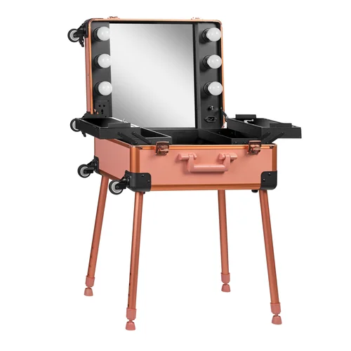 Activeshop T-27 Rose Gold kosmetikos lagaminas image 1