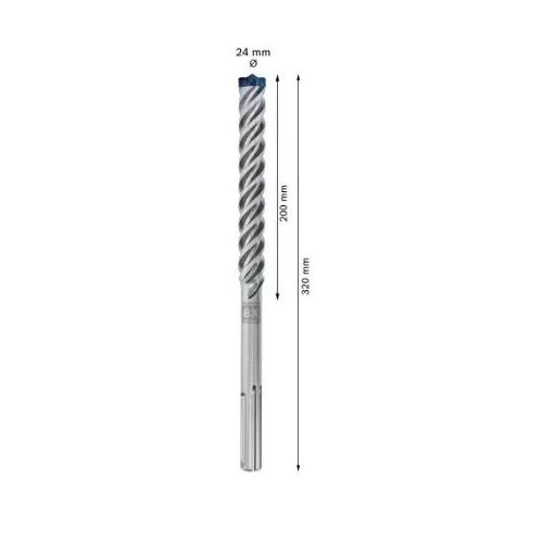 Bosch SDS-max-8X grąžtas betonui 24x200x320 mm (2608900238) image 2