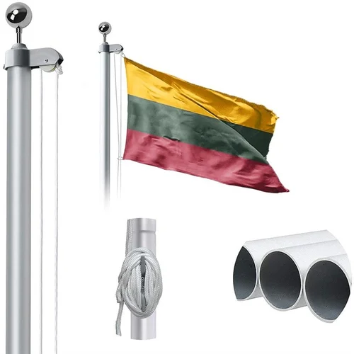 Surenkamas vėliavos stiebas, aliuminis, 6 m image 1
